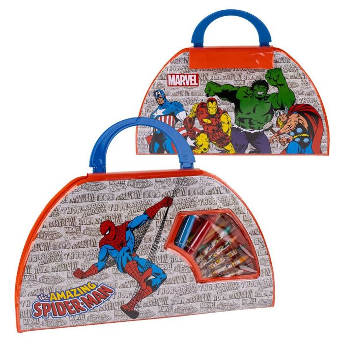 Set de Papelería Marvel 50 Piezas Rojo