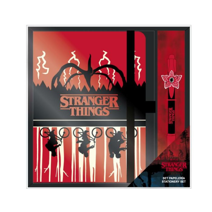Set de Papelería Stranger Things 2700000873 2 Piezas Set de Papelería Stranger Things 2700000873 2 Piezas