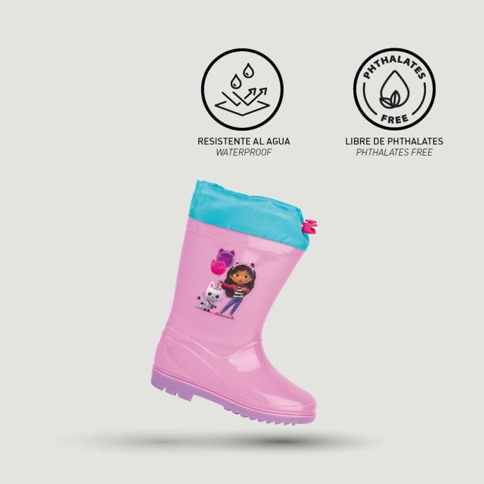 Botas de Agua Infantiles Gabby's Dollhouse Rosa 4