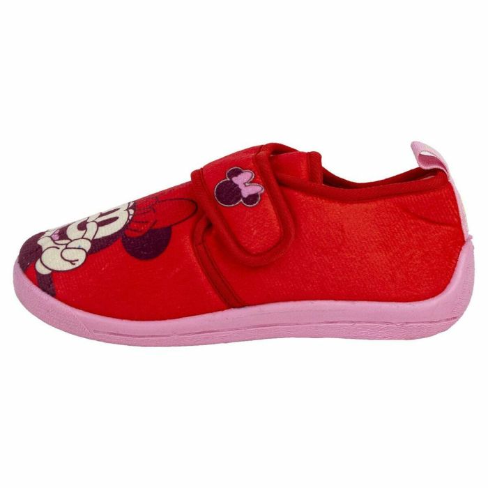 Zapatillas de Estar por Casa Minnie Mouse Velcro Rojo 4