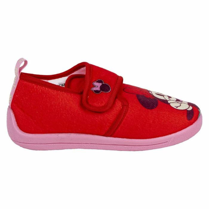 Zapatillas de Estar por Casa Minnie Mouse Velcro Rojo 2