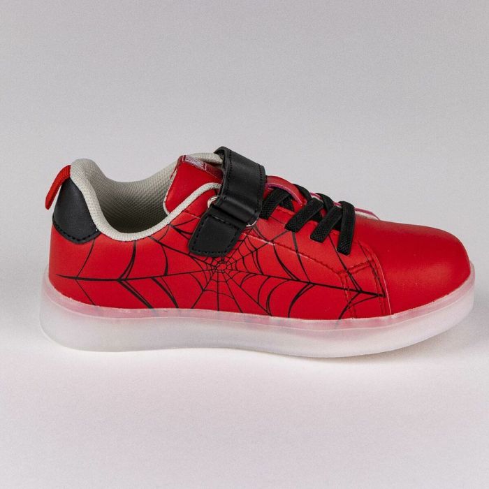 Zapatillas Deportivas con LED Spider-Man Velcro Rojo 4