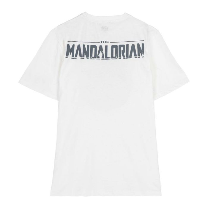 Camiseta de Manga Corta Infantil The Mandalorian Blanco 1