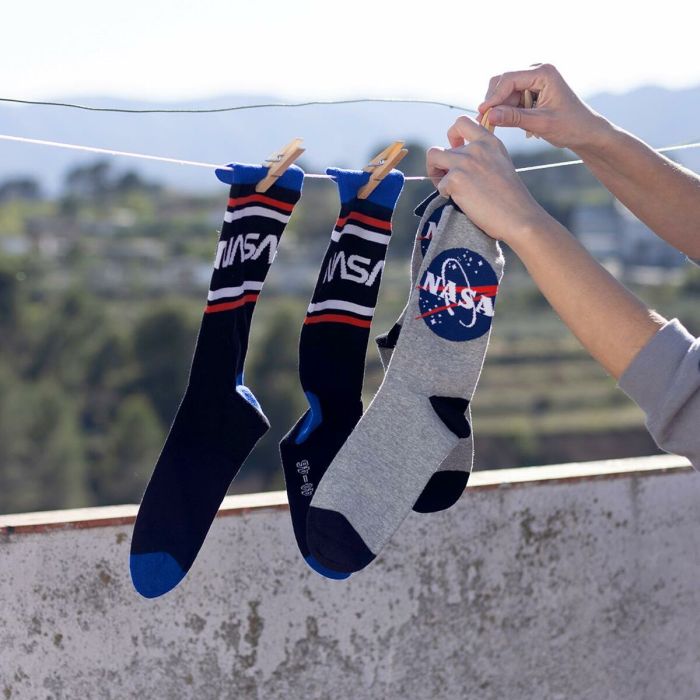 Calcetines NASA Unisex Gris 1