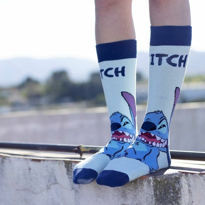 Calcetines Stitch Azul claro 1 Calcetines Stitch Azul claro 1