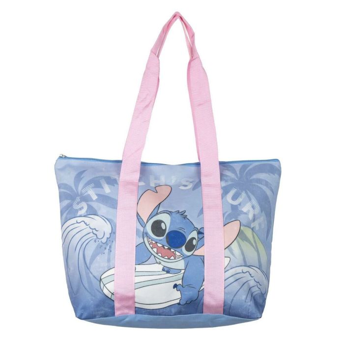 Bolsa de Playa Stitch Azul 100 % poliéster 2