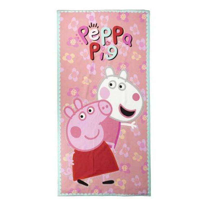 Toalla de Playa Peppa Pig Rosa 70 x 140 cm Microfibra