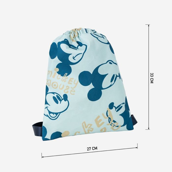 Mochila Saco Infantil Mickey Mouse 27 x 33 cm 3