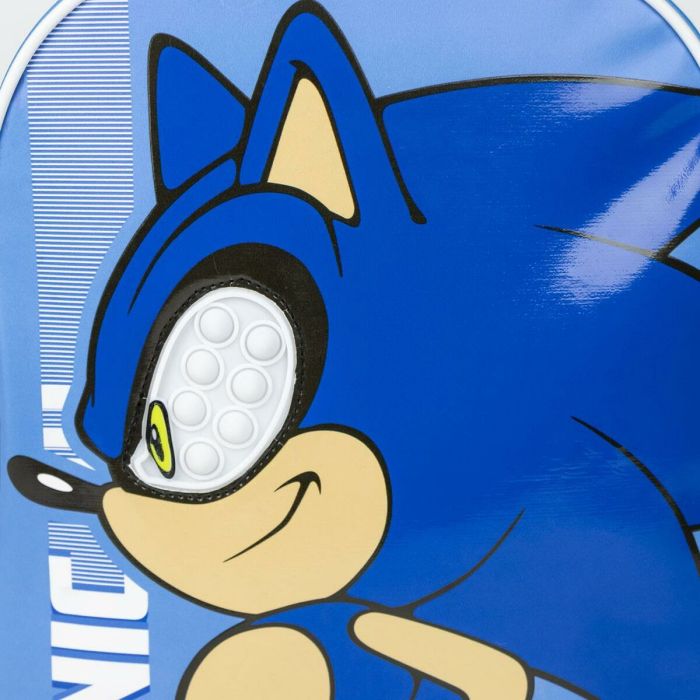Mochila Escolar Sonic Azul 23 x 30 x 9 cm 6