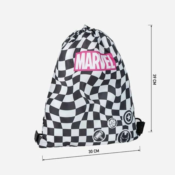 Mochila Escolar Marvel Negro 30 x 39 cm 1