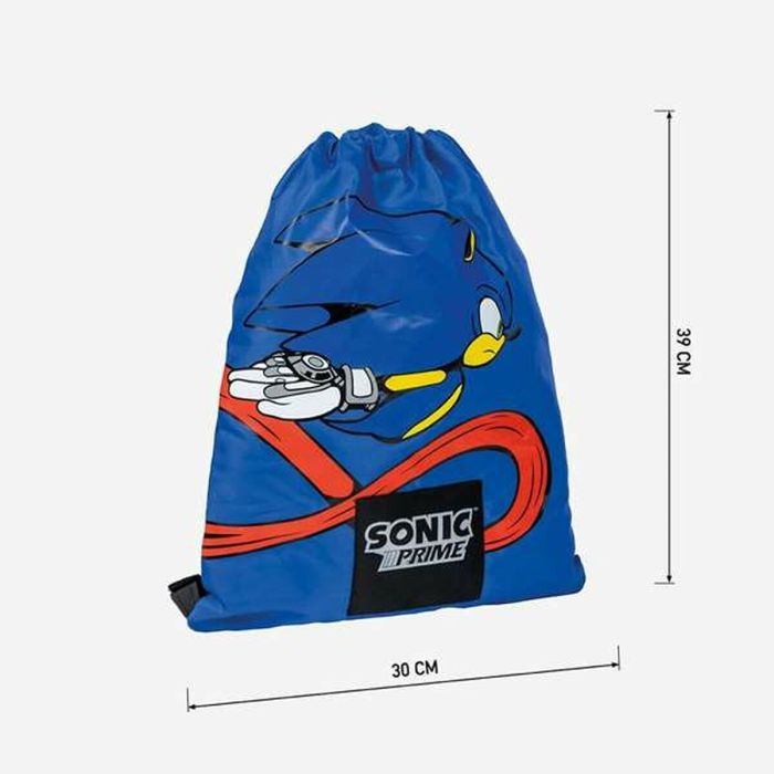 Mochila Escolar Sonic Blue 30 x 39 cm 3