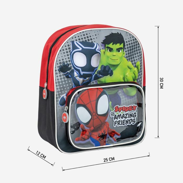 Mochila Escolar Spidey Rojo 25 x 3 x 12 cm 2