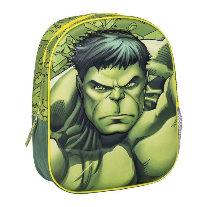 Mochila Escolar The Avengers Verde 25 x 31 x 10 cm