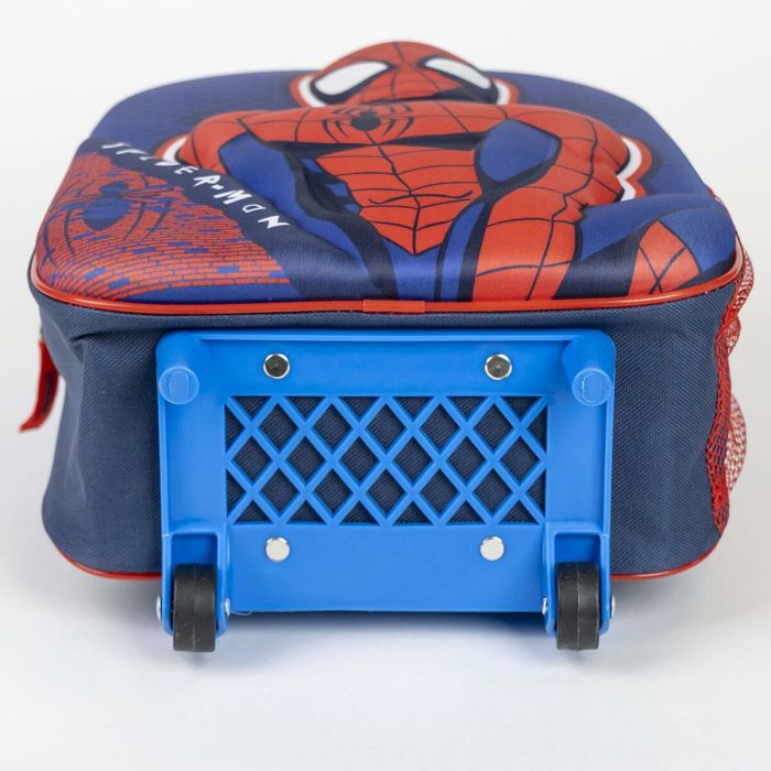 Mochila Escolar con Ruedas Spider-Man Azul 25 x 31 x 10 cm 4