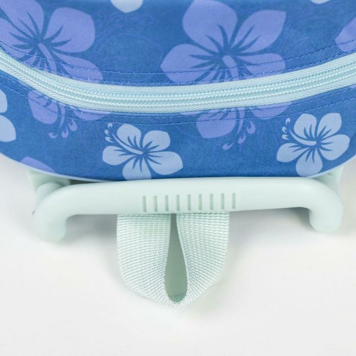 Mochila Escolar con Ruedas Stitch Azul 25 x 31 x 10 cm 3