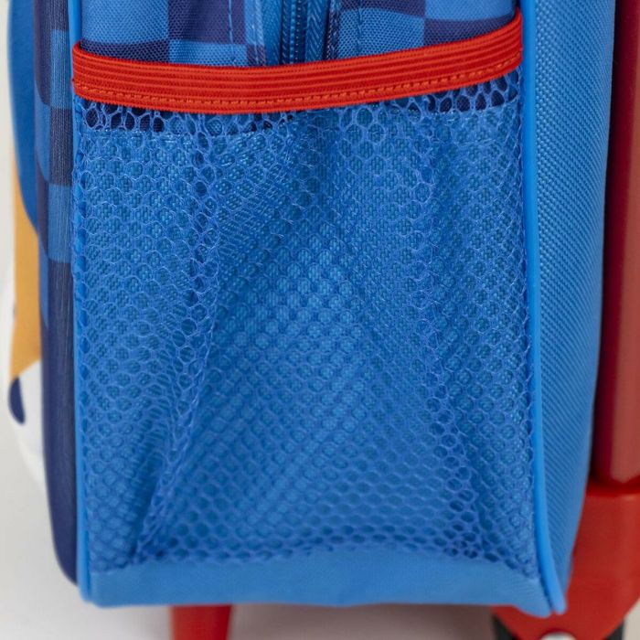 Mochila Escolar con Ruedas Sonic Azul 25 x 31 x 10 cm 3