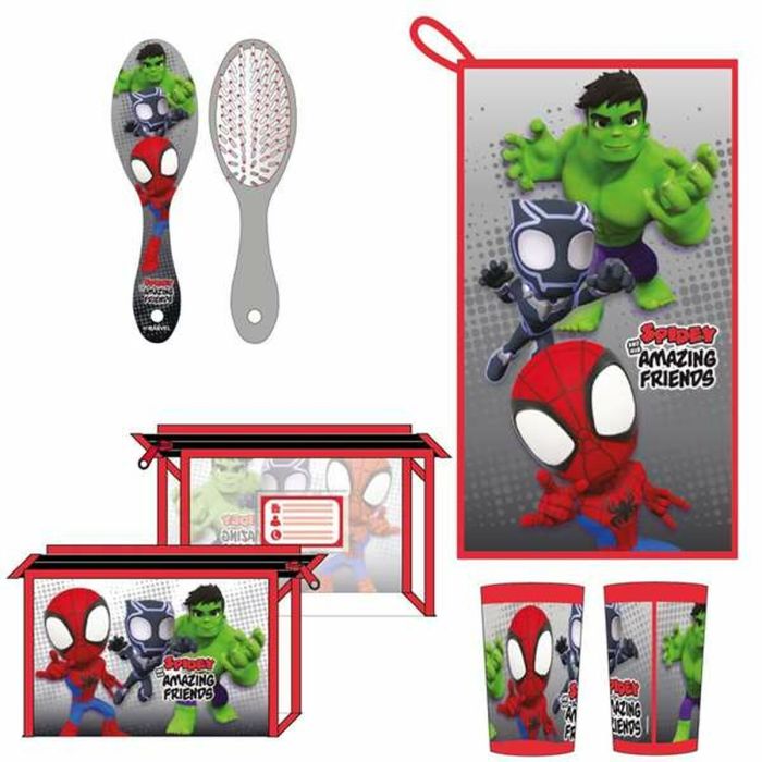 Neceser aseo de viaje con accesorios spidey 23.0 x 15.0 x 8.0 cm