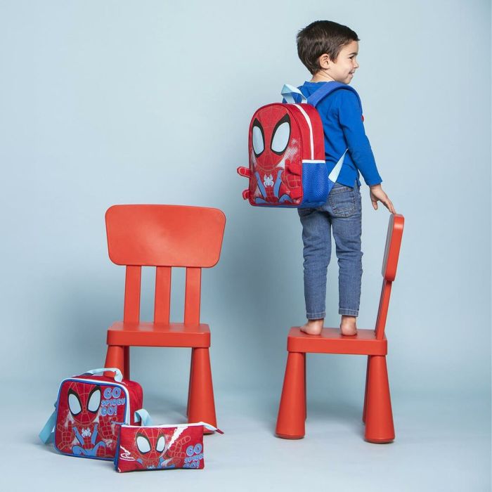 Mochila Escolar Spidey Rojo 25 x 30 x 10 cm 5