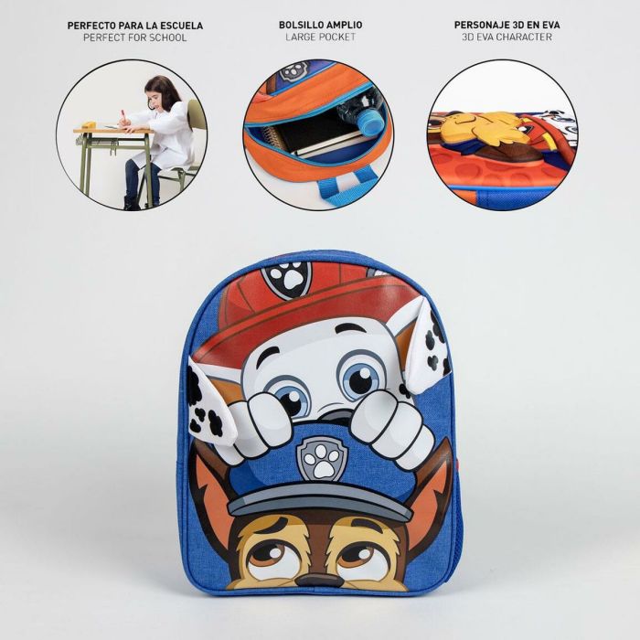 Mochila Escolar The Paw Patrol Azul 25 x 30 x 10 cm 3