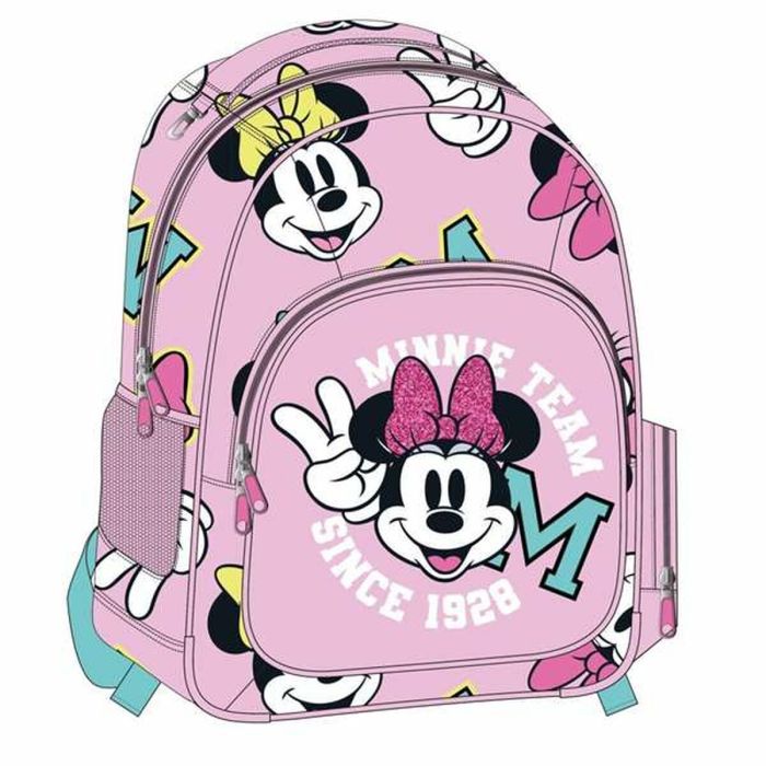 Mochila escolar mediana minnie 32.0 x 15.0 x 42.0 cm