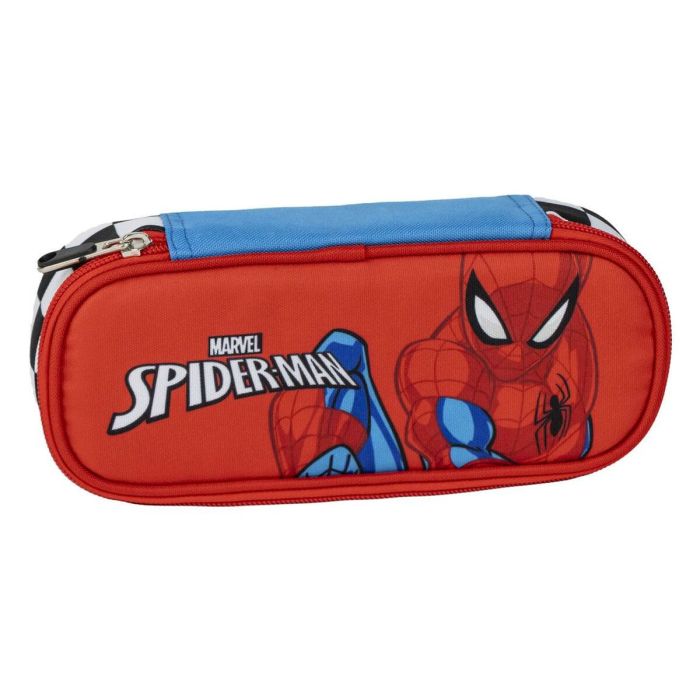 Estuche portatodo ovalado spiderman 8.5 x 5.0 x 22.5 cm