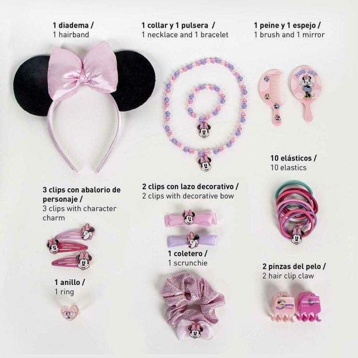 Neceser Infantil Minnie Mouse Rosa Multicomposición 3