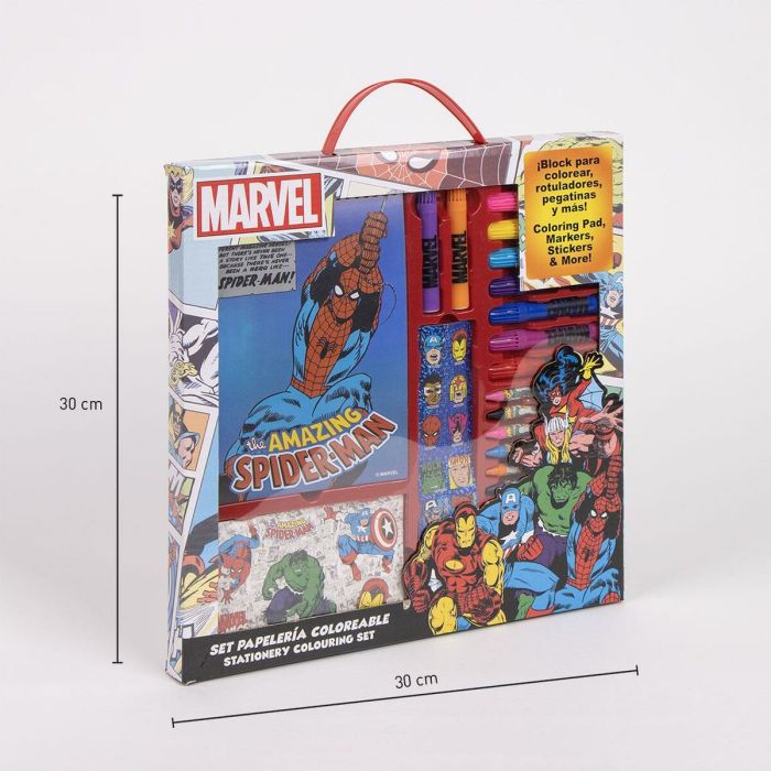 Set de Papelería Marvel Azul 2