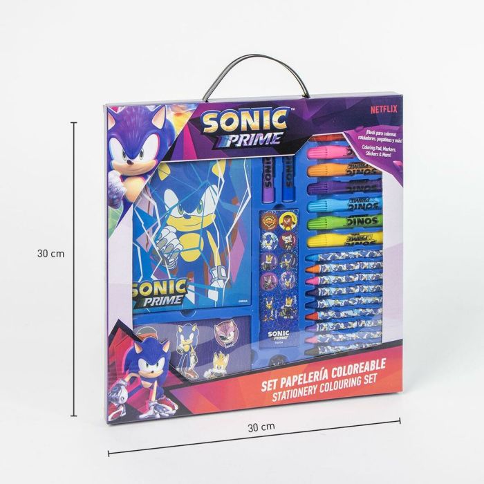 Set de Papelería Sonic Azul 7