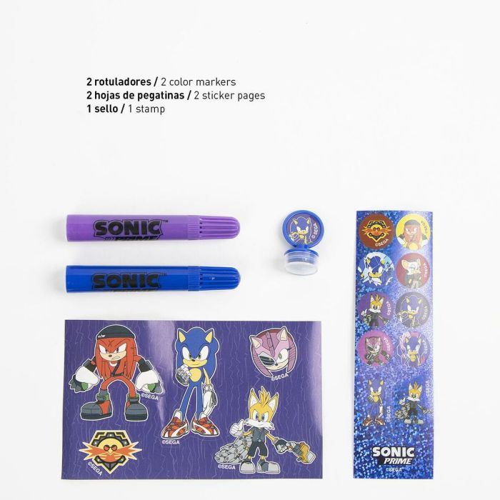 Set de Papelería Sonic Azul 5