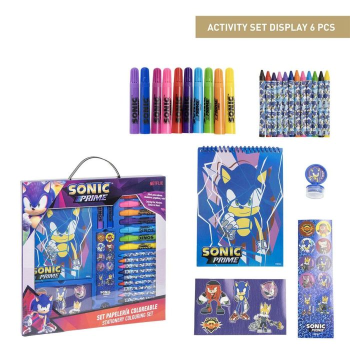 Set de Papelería Sonic Azul 3