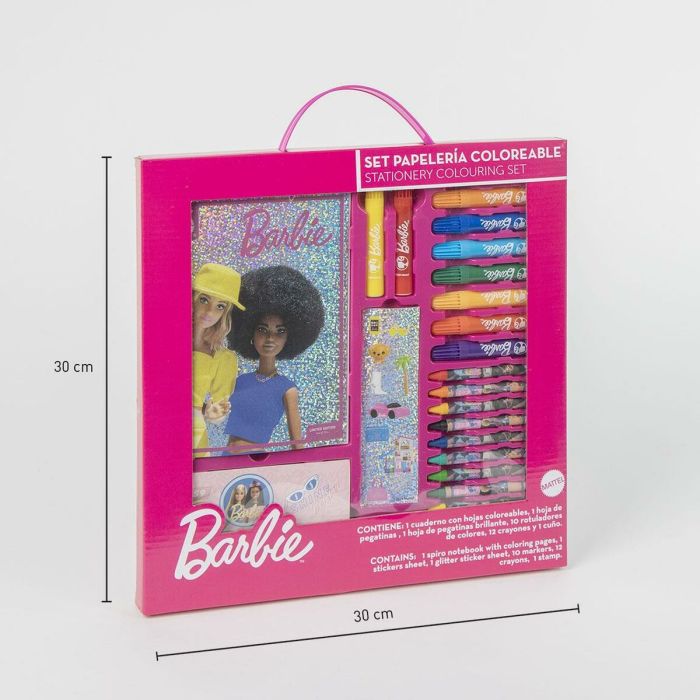 Set de Papelería Barbie Rosa 6