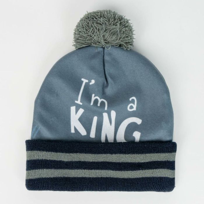 Gorro y Guantes The Lion King Gris 2