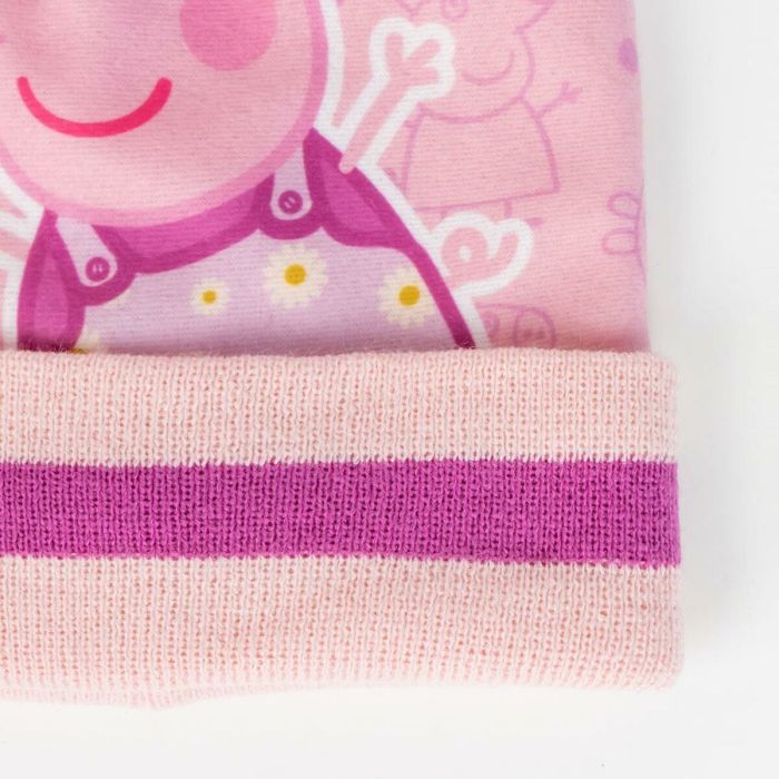 Gorro y Guantes Peppa Pig Rosa 3