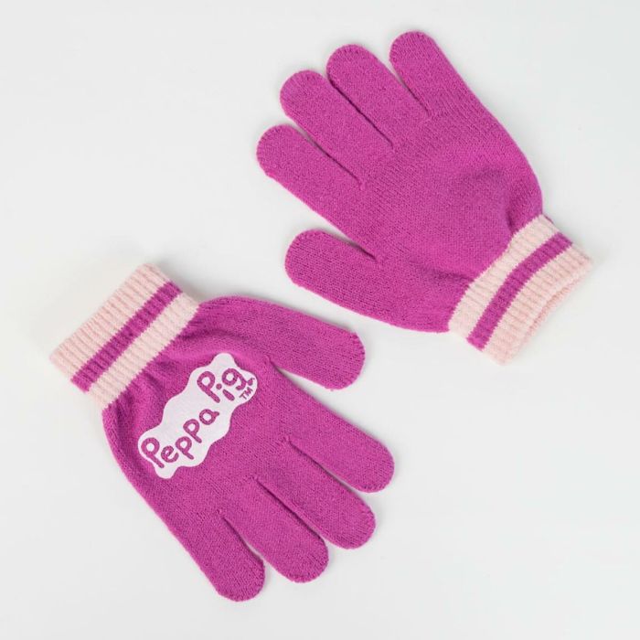 Gorro y Guantes Peppa Pig Rosa 2