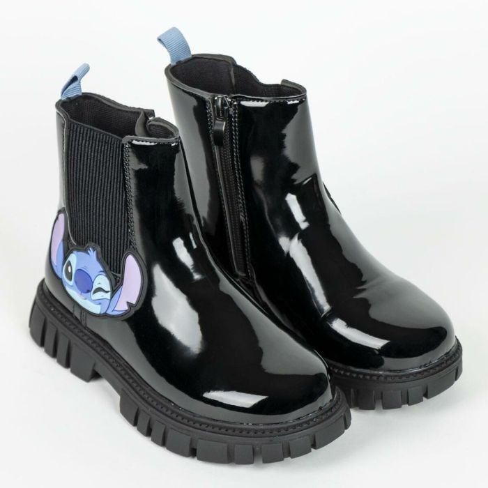 Botas Casual Infantiles Stitch Negro 6