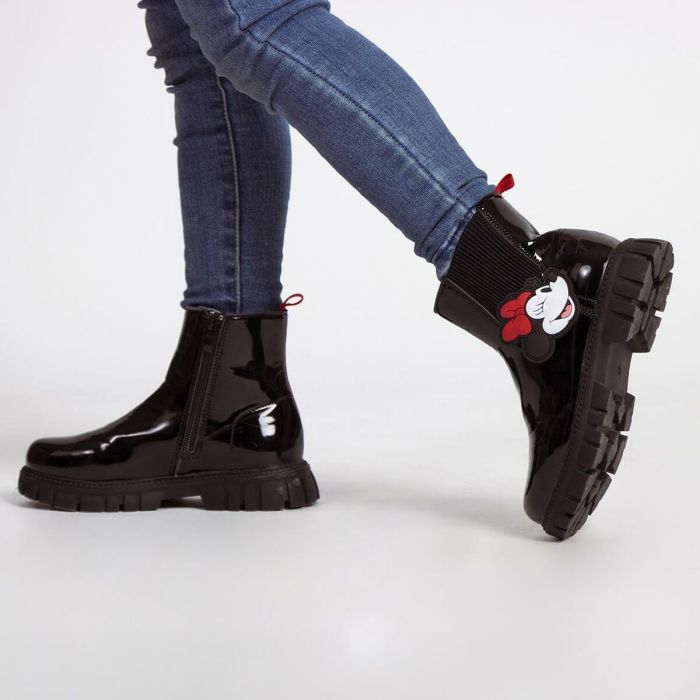 Botas Casual Infantiles Minnie Mouse Negro 1