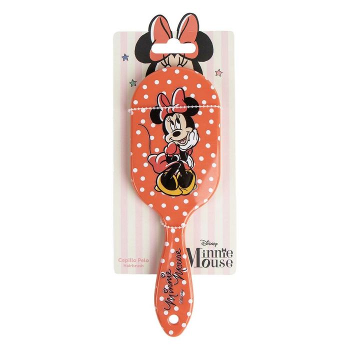 Cepillo Desenredante Minnie Mouse Rojo 100 % ABS