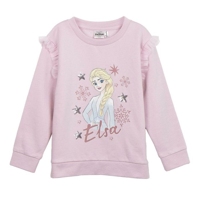 Sudadera sin Capucha Niño Frozen Rosa claro