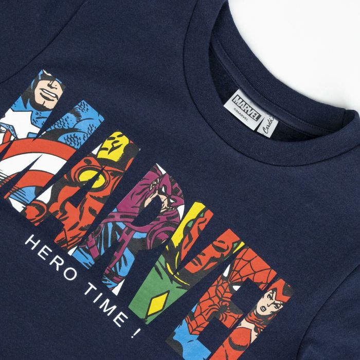 Sudadera sin Capucha Niño Marvel Azul oscuro 3