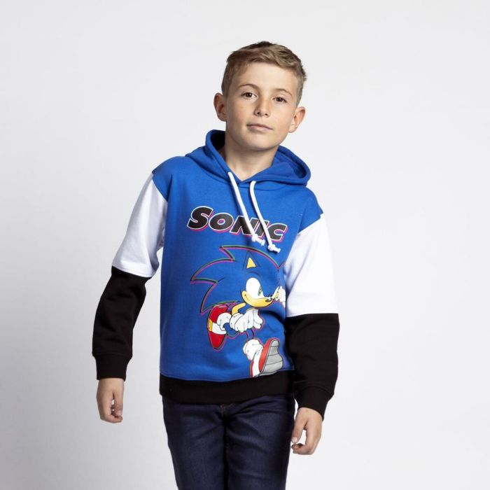 Sudadera con Capucha Niño Sonic Azul 3