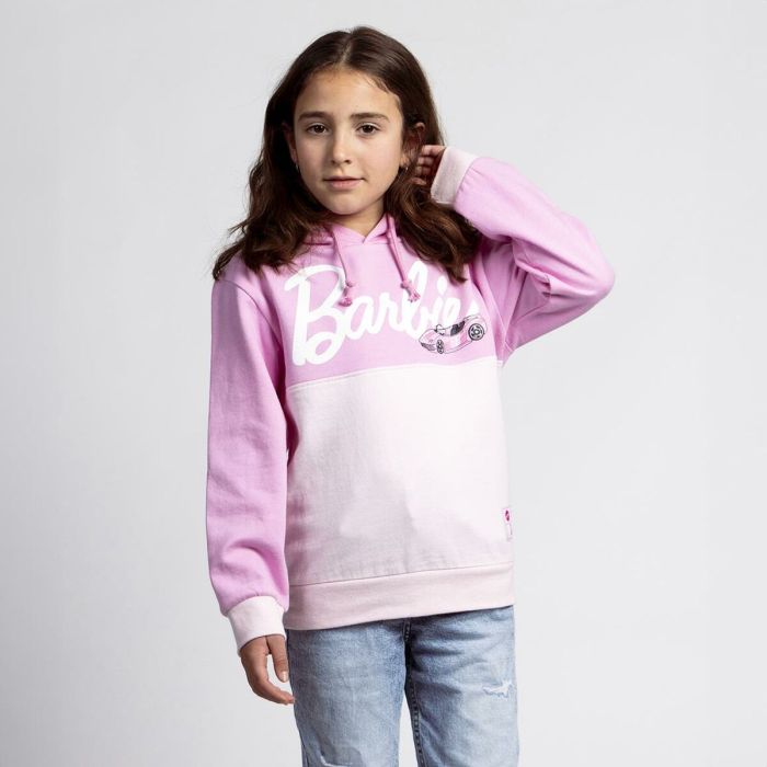 Sudadera con Capucha Niño Barbie Rosa 2