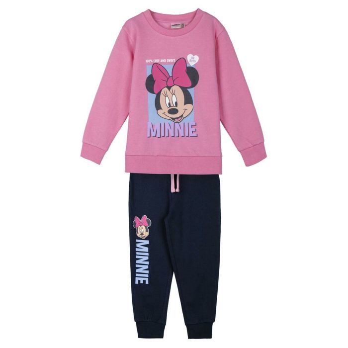 Chándal Infantil Minnie Mouse Rosa