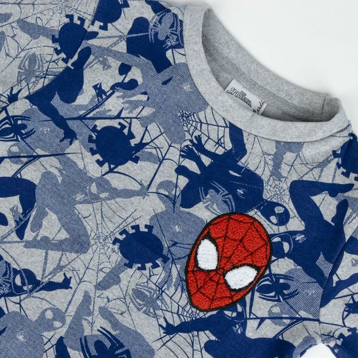 Sudadera sin Capucha Niño Spider-Man Gris 2