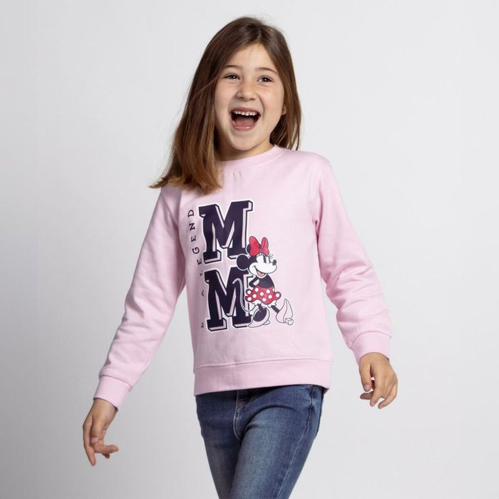 Sudadera sin Capucha Niño Minnie Mouse Rosa 4