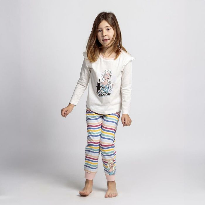 Pijama Infantil Frozen Beige 3