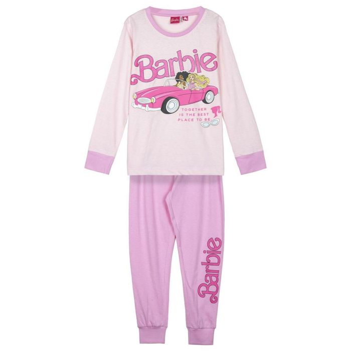 Pijama Infantil Barbie Rosa