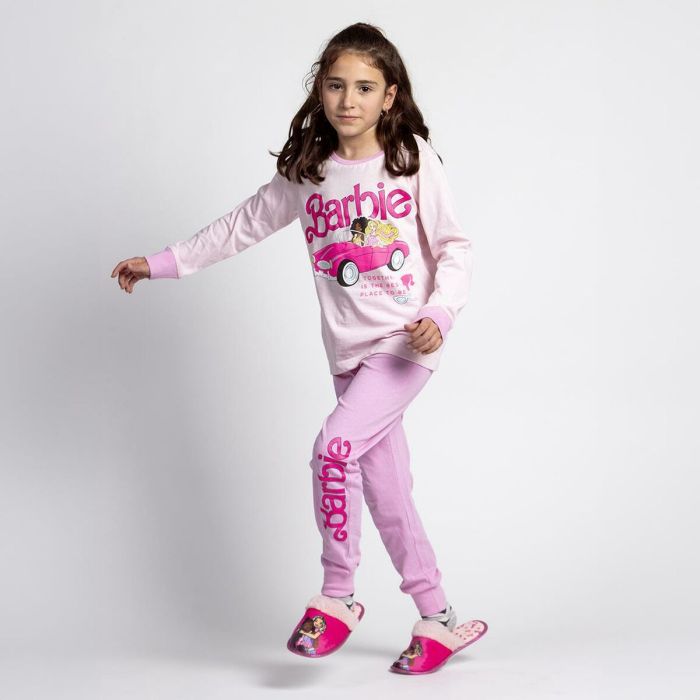 Pijama Infantil Barbie Rosa 4