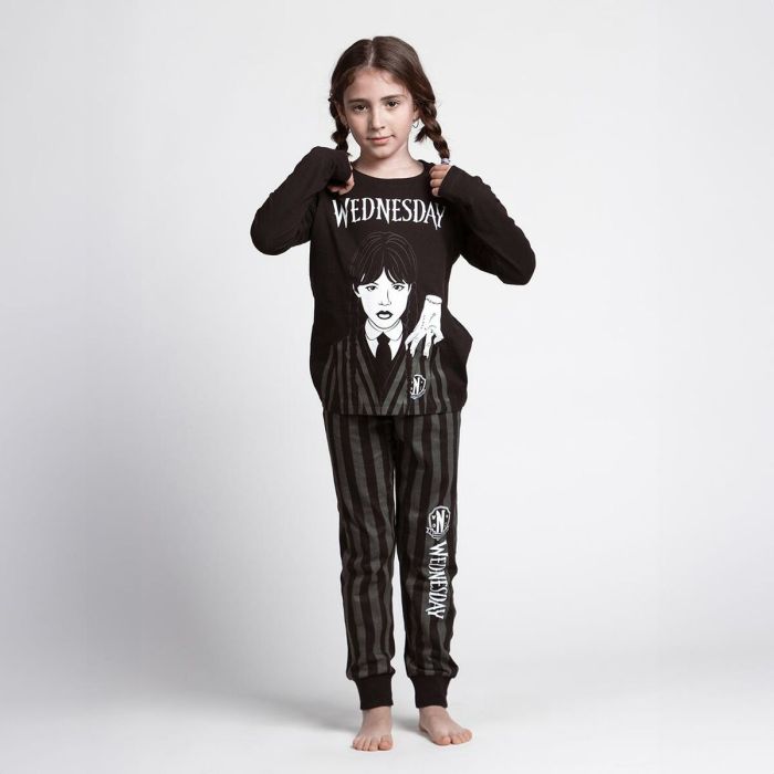 Pijama Infantil Wednesday Gris oscuro 6