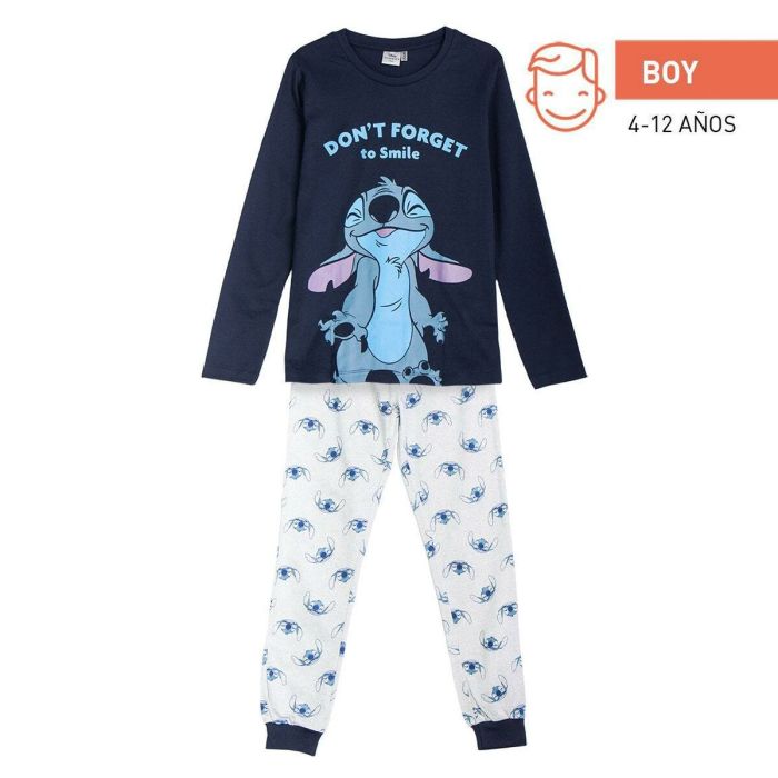 Pijama Infantil Stitch Azul