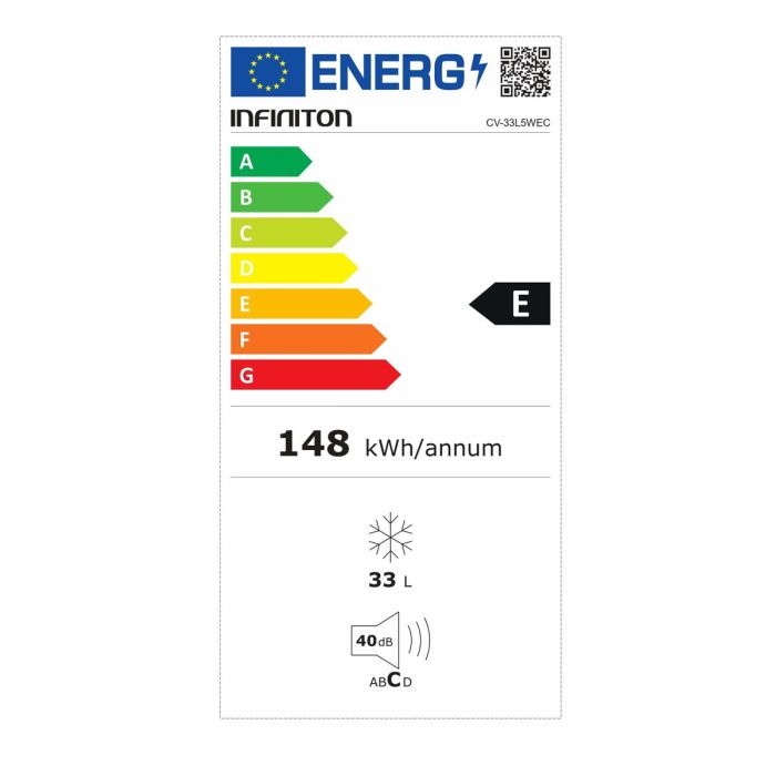 Congelador Infiniton CV-33L5WEC Blanco 33 L 1